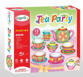 DIY painted graffiti teapot set