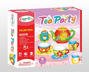 DIY painted graffiti teapot set