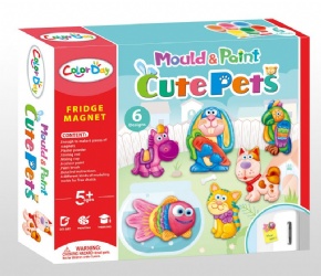 DIY石膏彩绘玩具冰箱贴-动物