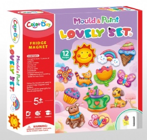 DIY石膏彩绘玩具冰箱贴