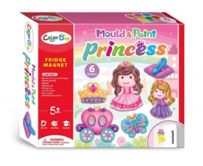 DIY石膏彩绘玩具冰箱贴-公主
