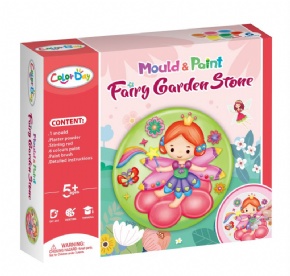 DIY plaster painted toy - Garden stone