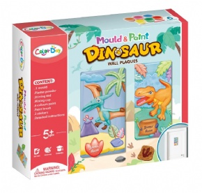 DIY plaster painted toy - Dinosaur door number