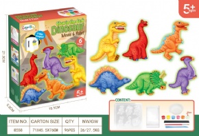 DIY Plaster Luminous Painted toy Fridge Magnet - Luminous dinosaur