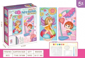 DIY plaster painted toy - Fairy door number