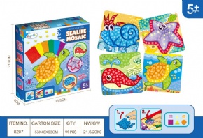 Mosaic number Paste Creative - Ocean series