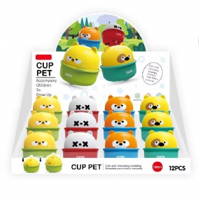 Cute Cup Pet Press and Go Car/ 12pcs