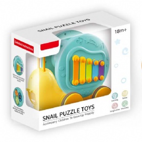Snail Bell Pull Toy with Xylophone