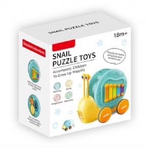 Snail Bell Pull Toy with Xylophone