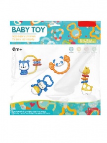 4-Piece Baby Rattle Set