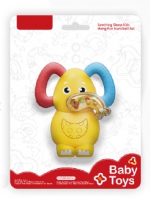 Baby teether elephant rattle