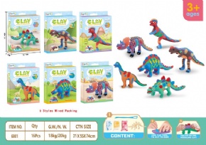 Ultralight clay dinosaur