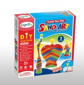 DIY colored sand art