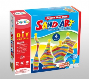 DIY colored sand art