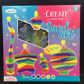 DIY colored sand art