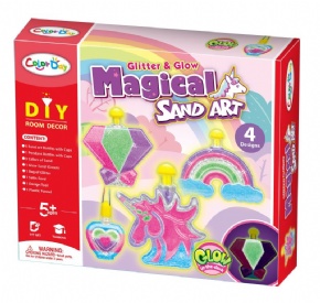 DIY colored sand art
