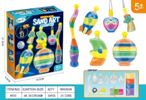 DIY colored sand art