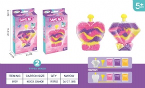 DIY colored sand art