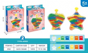 DIY colored sand art