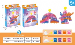 DIY colored sand art