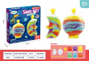 DIY colored sand art